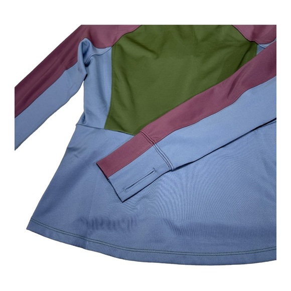 RLX Ralph Lauren - Color-Blocked Jersey Full-Zip Jacket - Green / Blue / Mauve - Picture 6 of 13